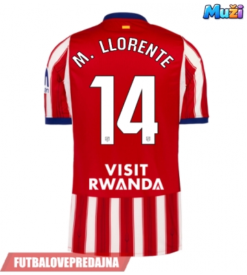 Lacne Muži Futbalové dres Atletico Madrid Marcos Llorente #14 2026-27 Krátky Rukáv - Domáci